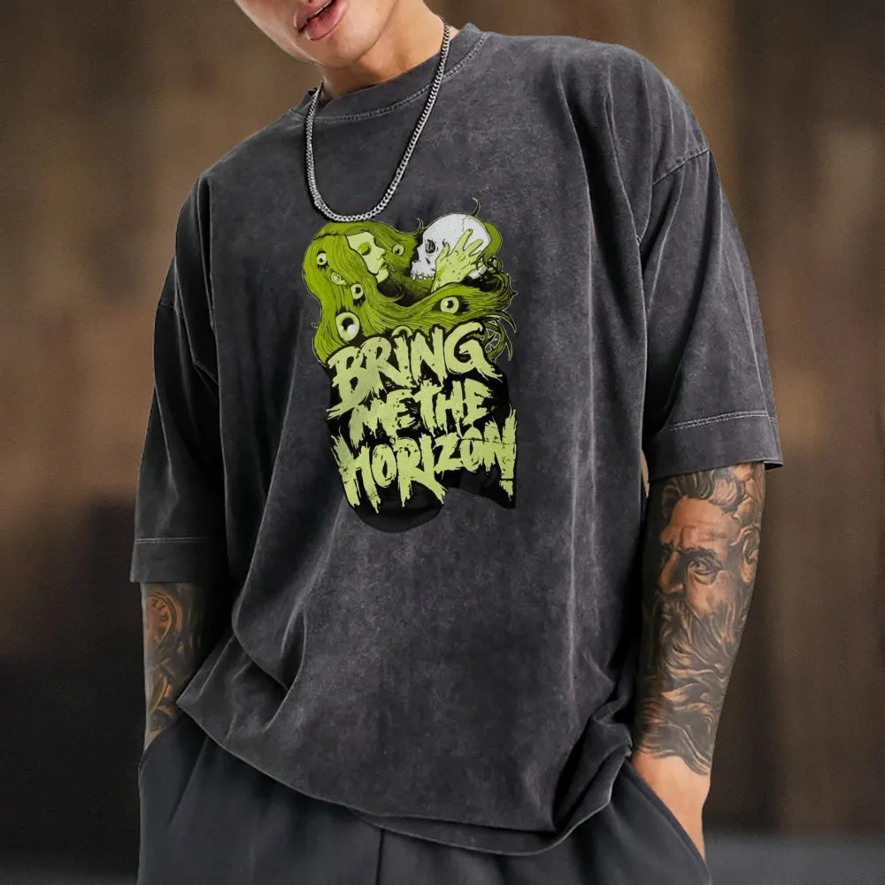 Mens Vintage Bring Me The Horizon Print Tee