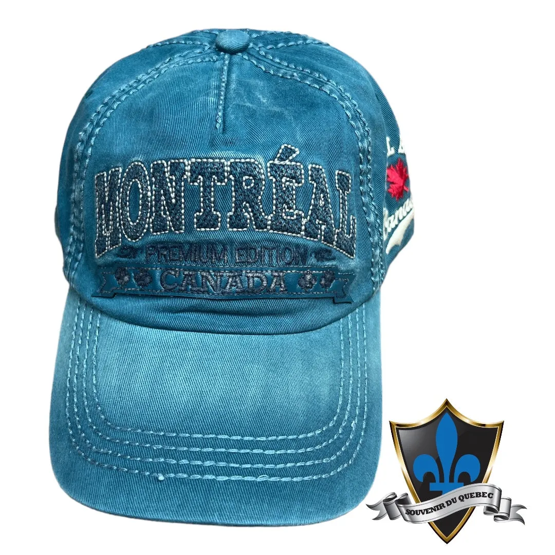 Montreal script embroidery cap.