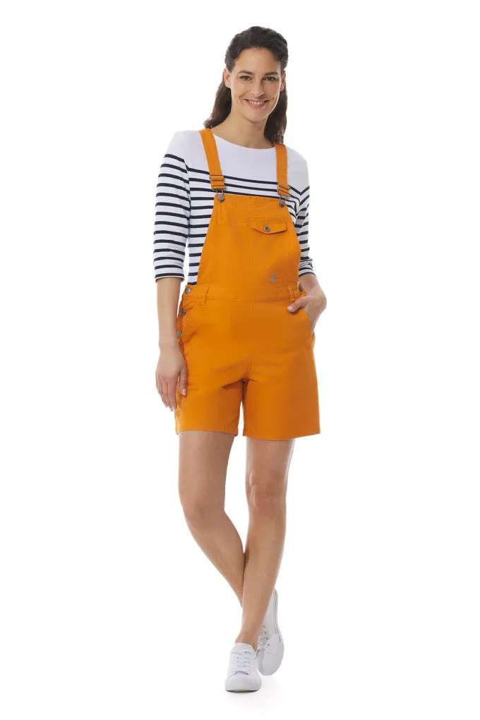 Mousqueton Glazet Dungaree Shorts - Clementine