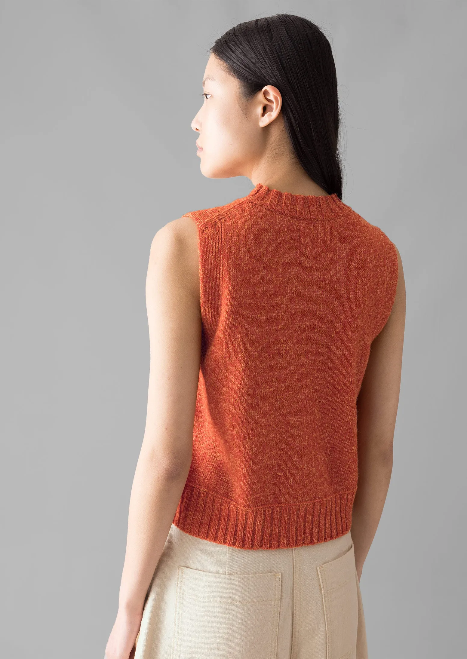 Neat Mouline Wool Tank | Amber Marl