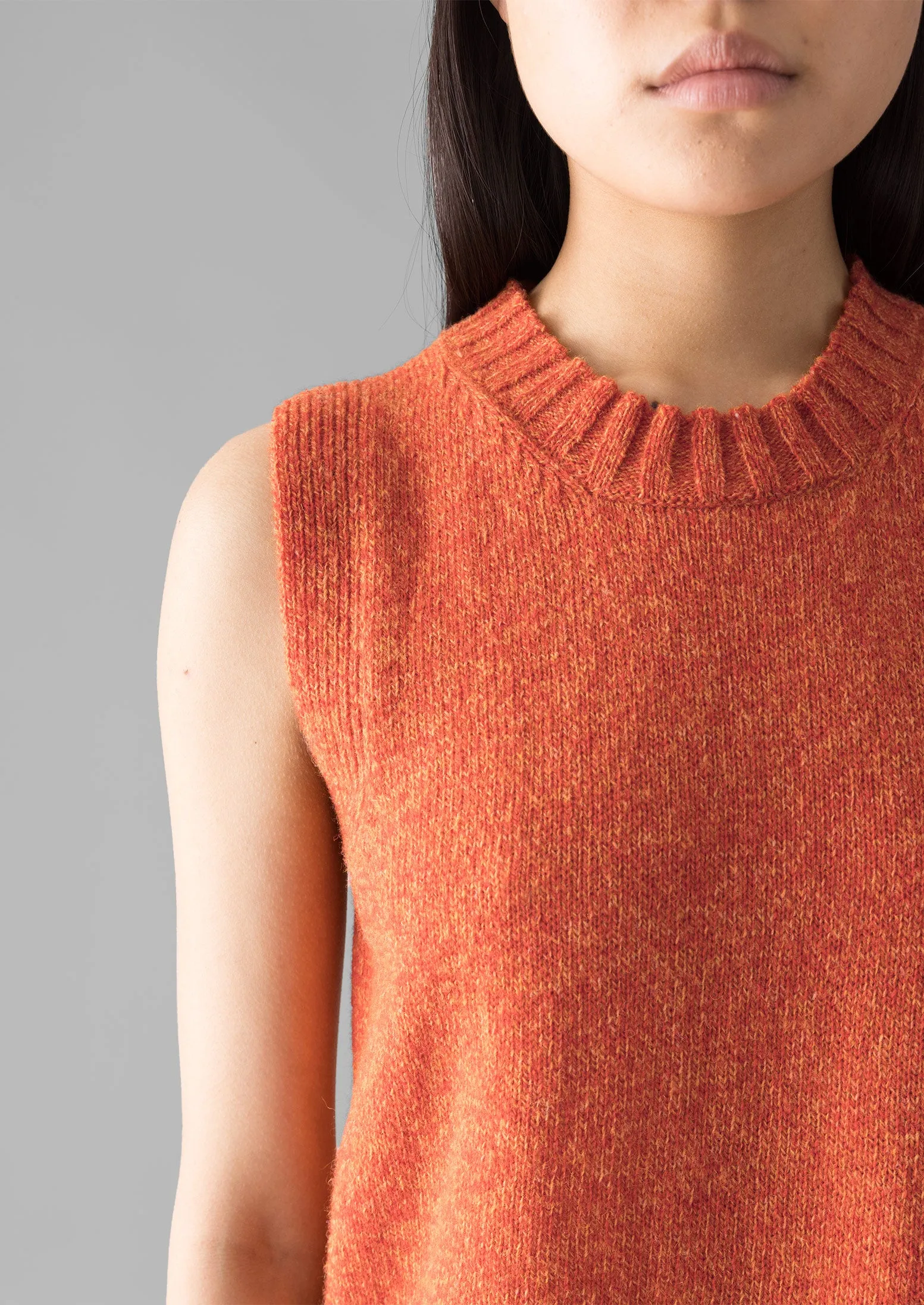 Neat Mouline Wool Tank | Amber Marl