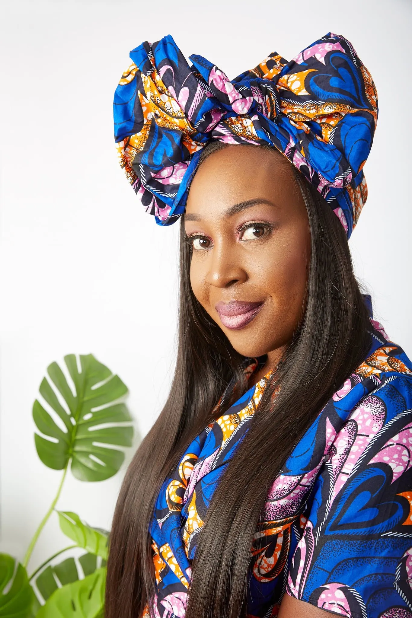 New In African Ankara Print Headwrap/Headtie - Hawa