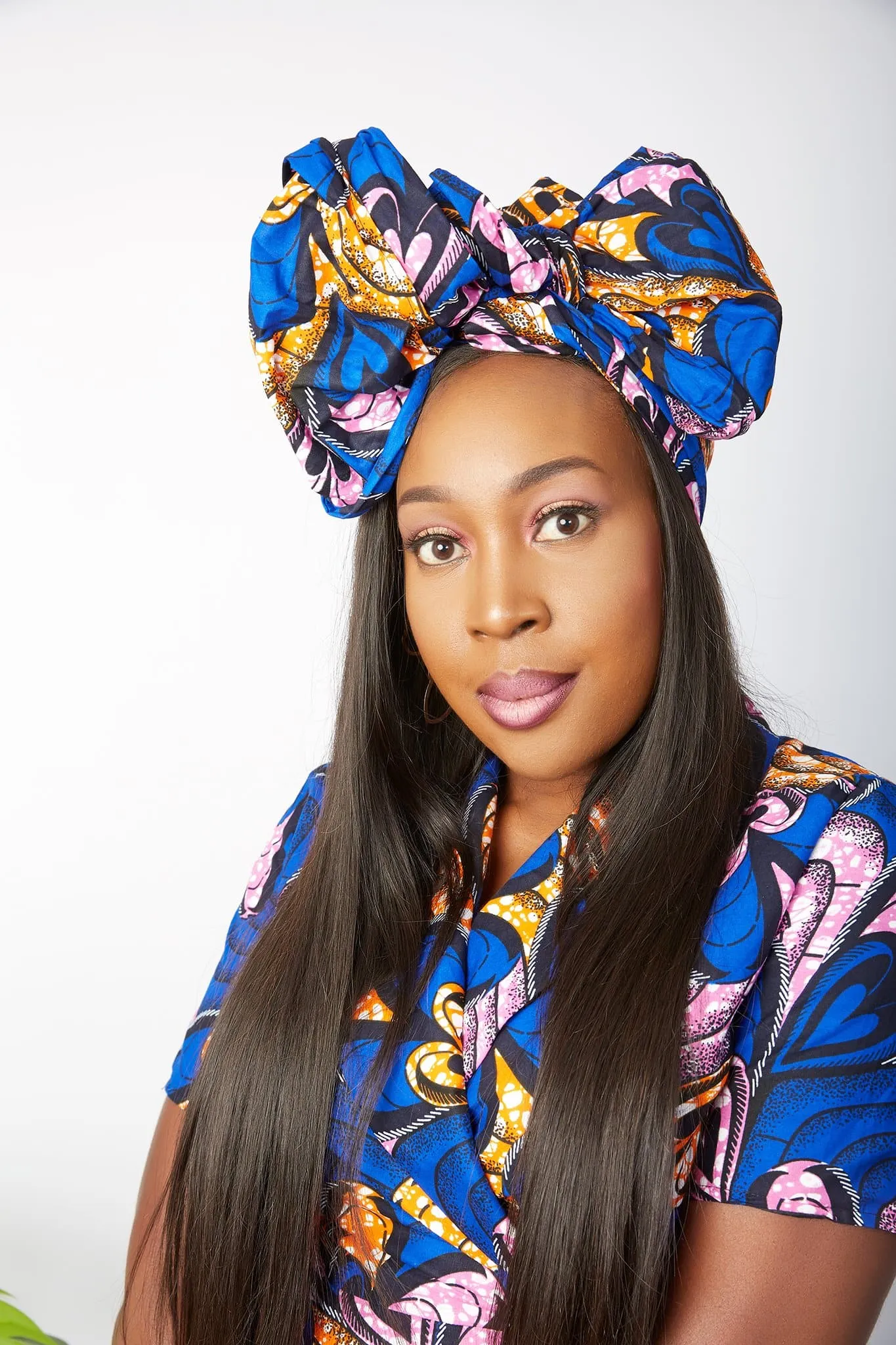 New In African Ankara Print Headwrap/Headtie - Hawa