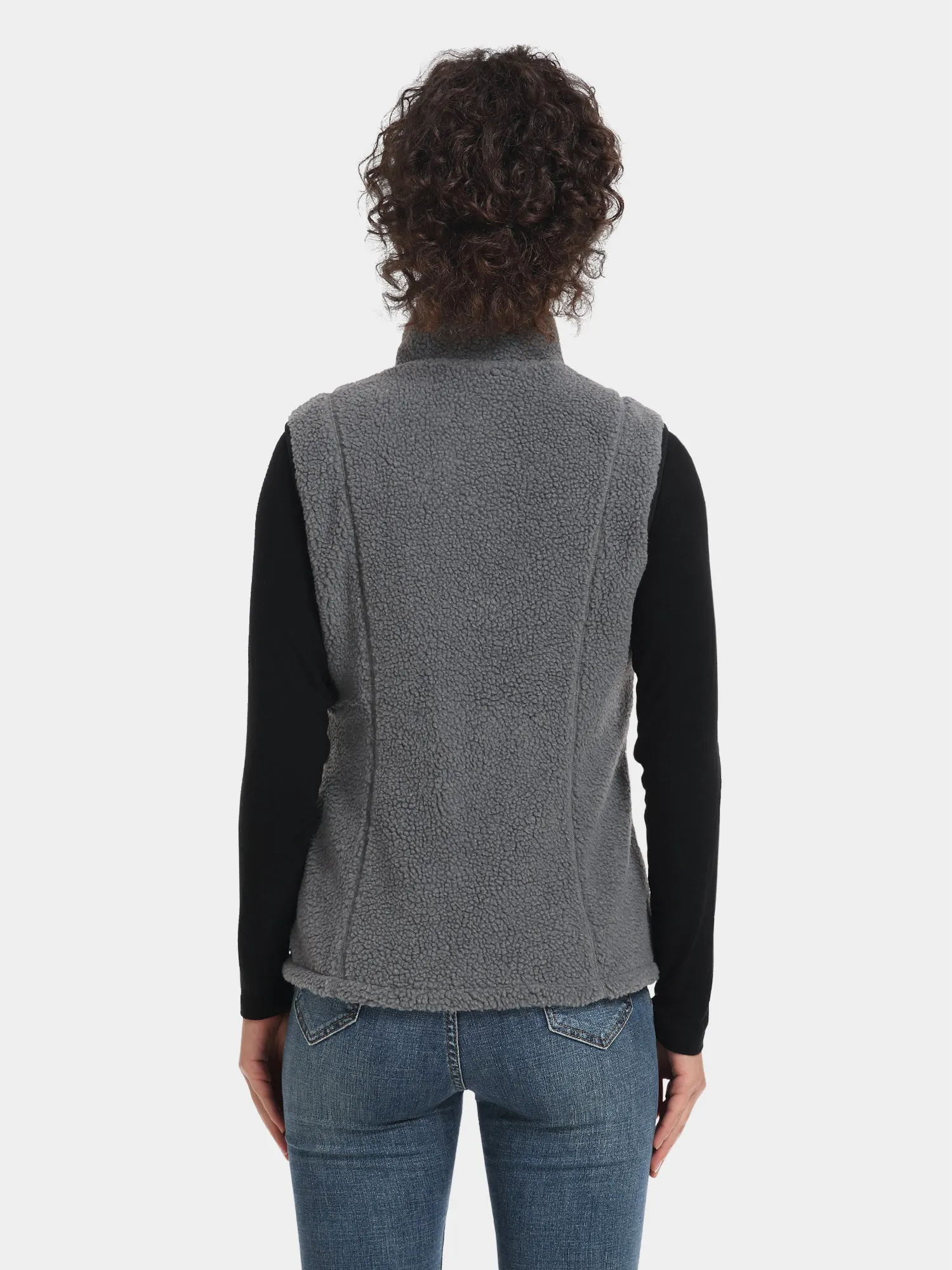 (Open-box) Women's Heated Recycled Fleece Vest (Battery Set Not Included)