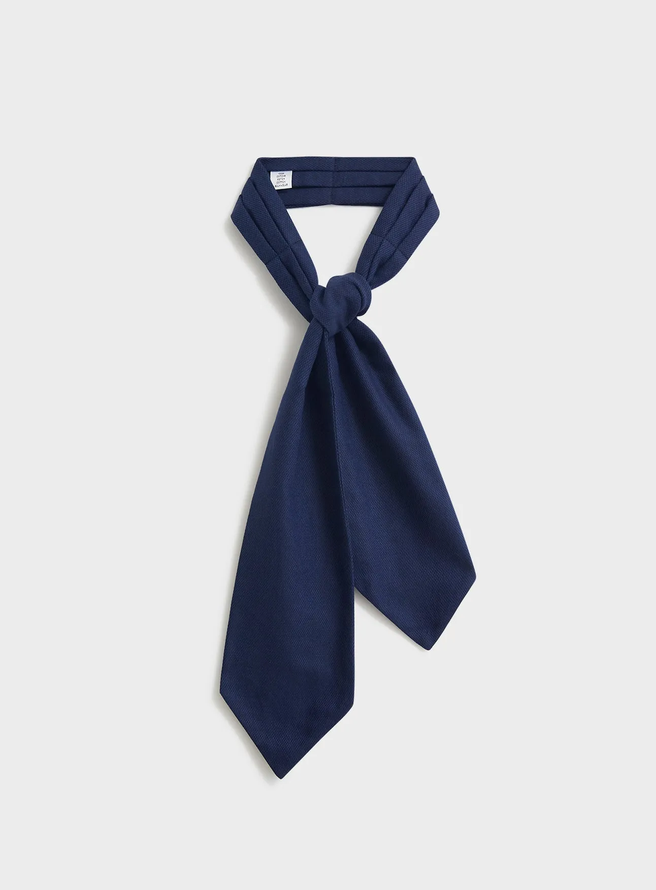 Recycled Italian Flannel Navy Modern Cravat