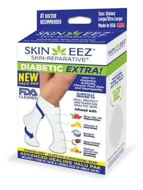 Seamless Moisturizing Diabetic Socks Valu Pak