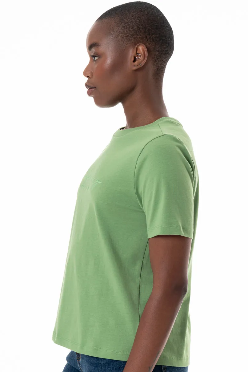 Slim-Fit Branded T-Shirt _ 145723 _ Green