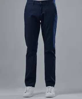 SLIM FIT CHINO TROUSERS  - NAVY