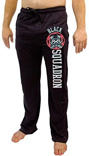 STAR WARS ROGUE ONE BLACK SQUADRON MENS SLEEP PANTS, BLACK, XX-LARGE