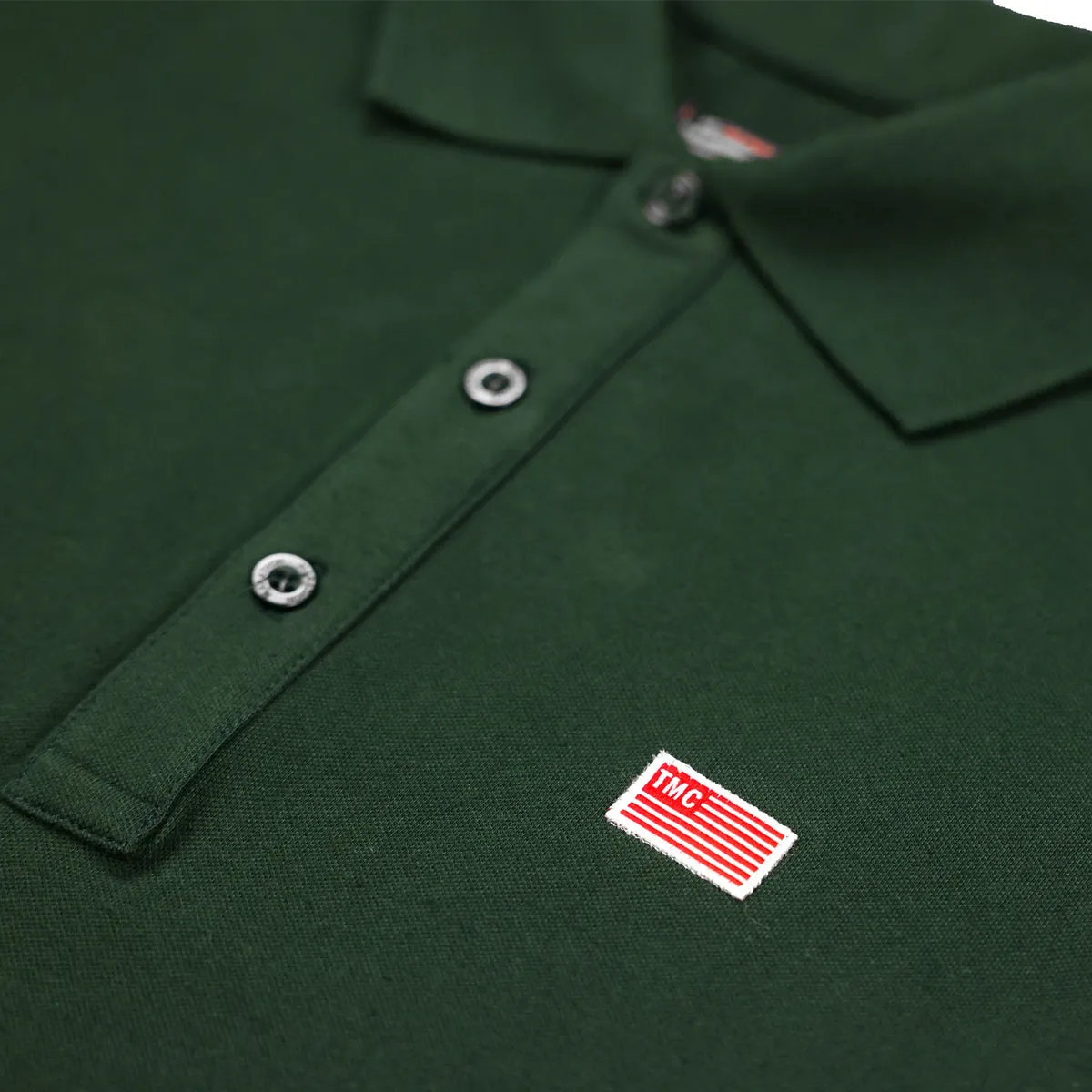 TMC Flag (1 inch) Polo - Forest Green