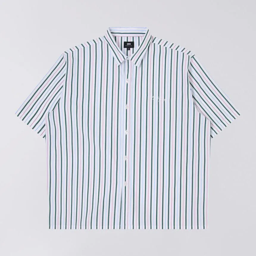 Toledo SS Shirt - White/Pink/Green