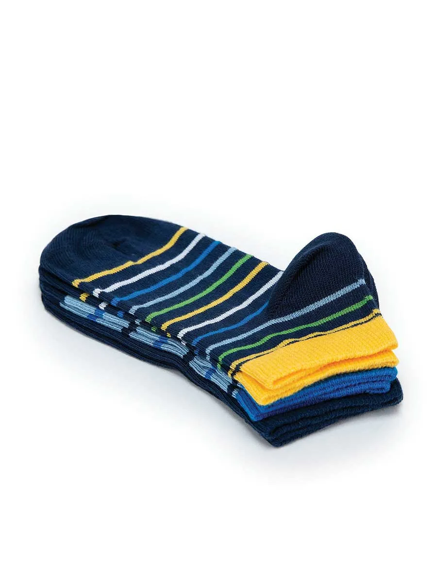 U.S. Polo Assn. Sock Chan 3 Packets Navy For Boys