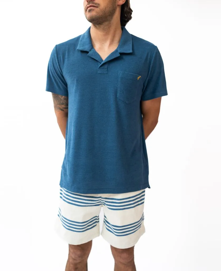 Vintage Terry Polo | Blue