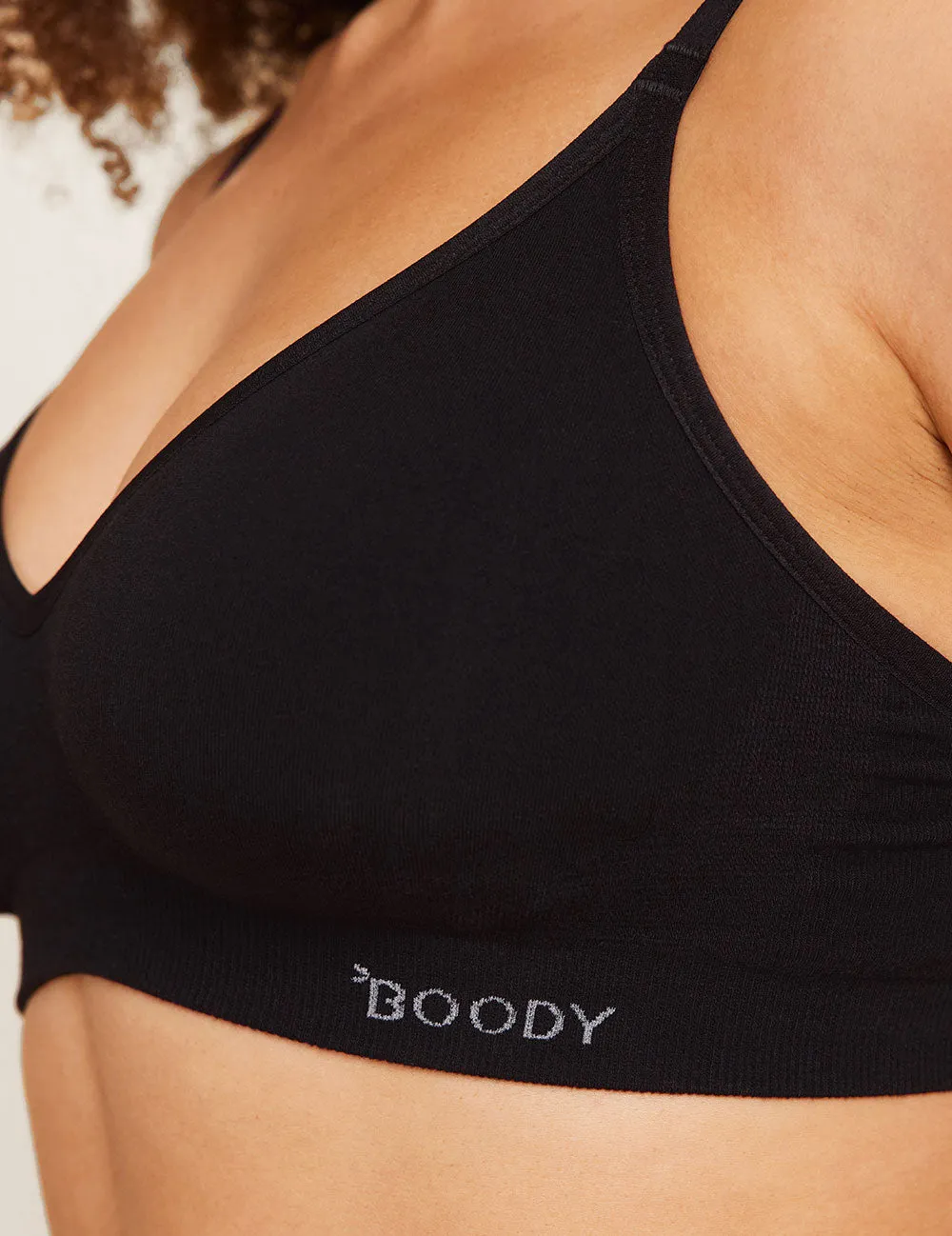 Wireless T-Shirt Bra - Black