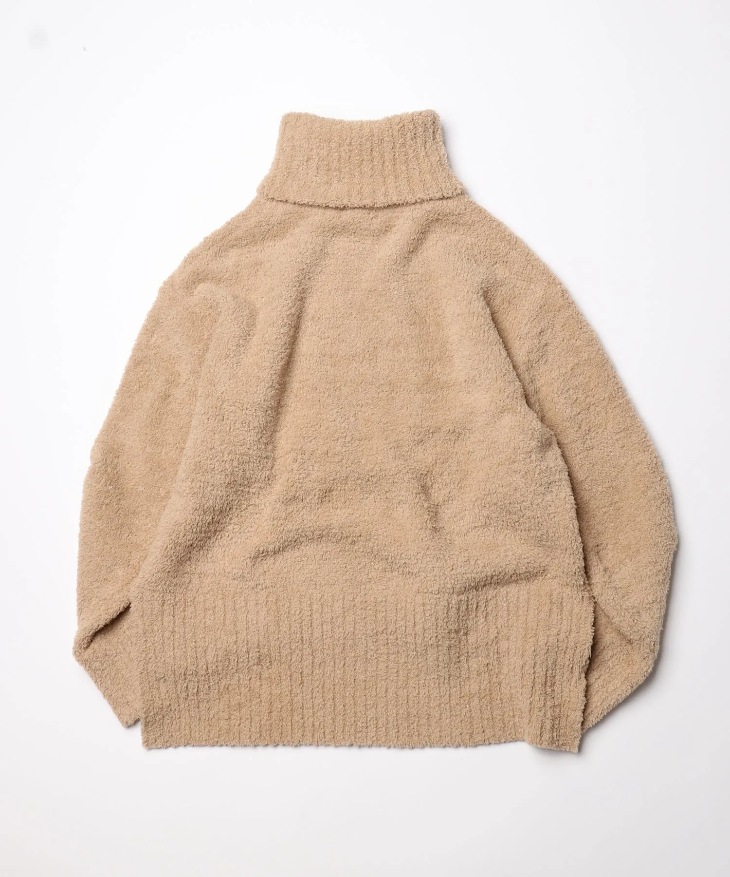 【WOMEN】nestwell LARK < High Neck Side Slit Long Sleeve >