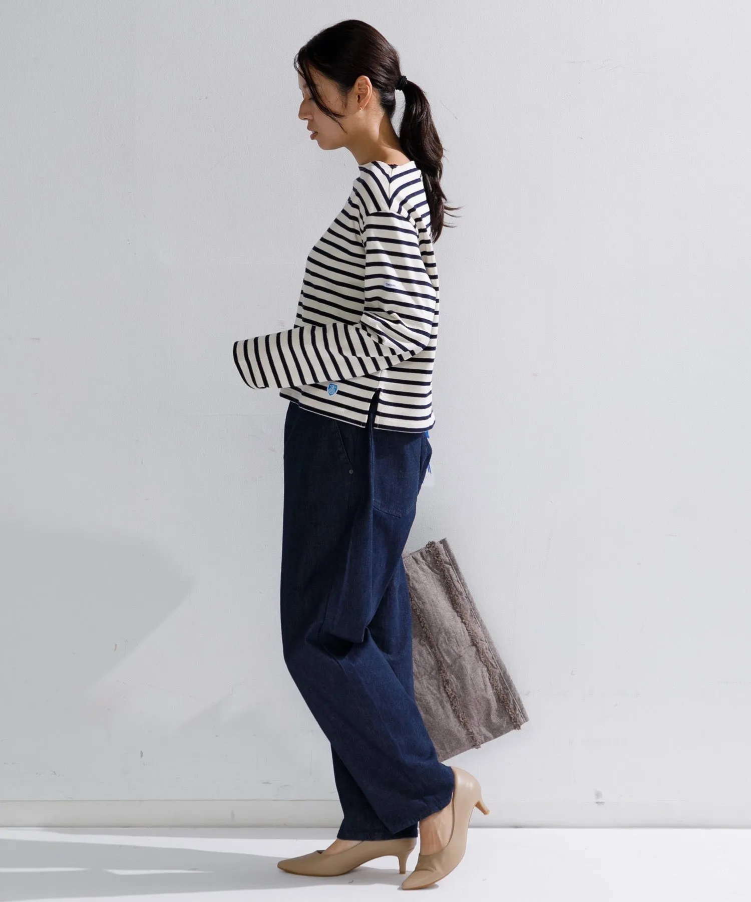 【WOMEN】ORCIVAL BOAT NECK L/S CROPPED P.O.