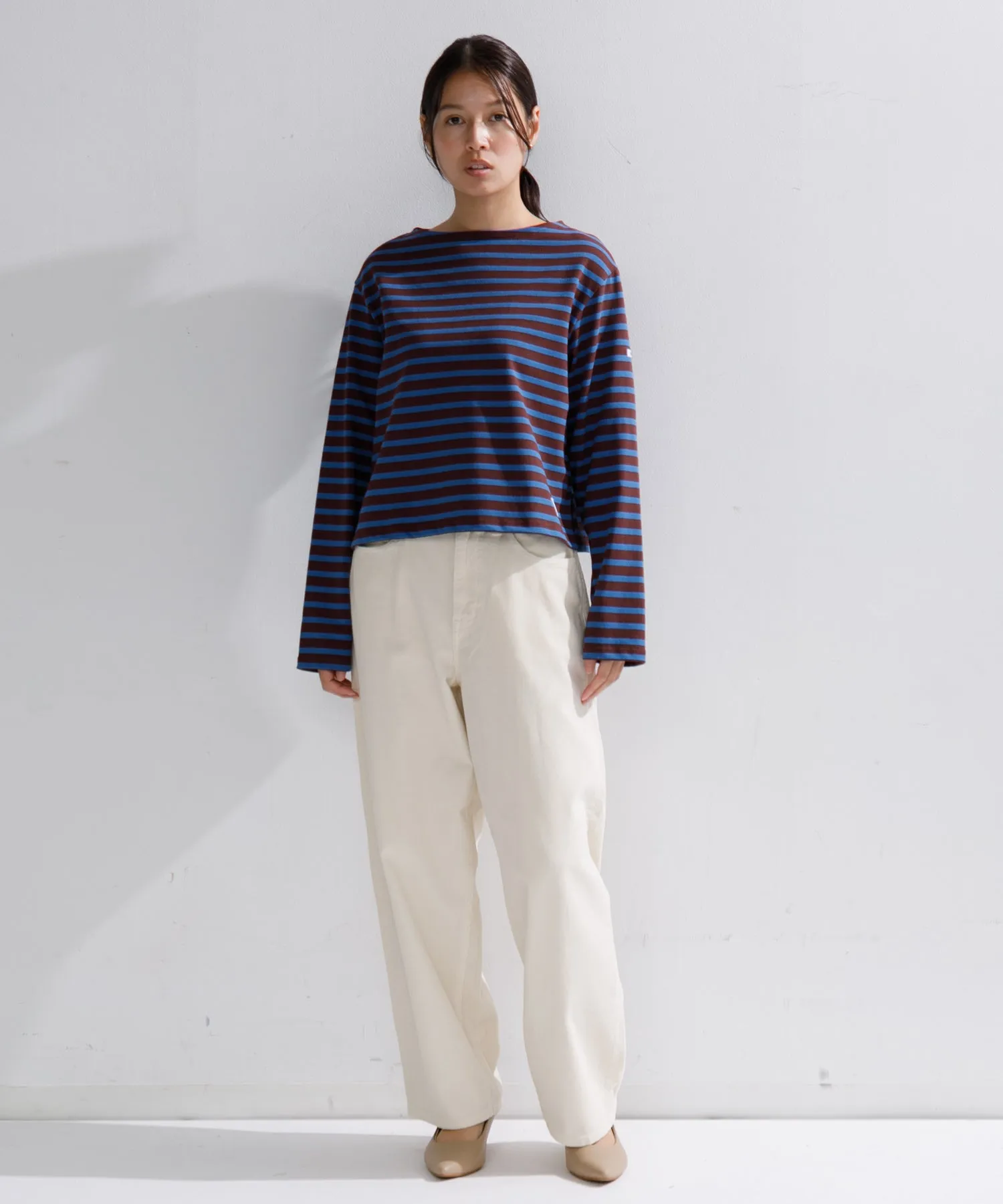 【WOMEN】ORCIVAL BOAT NECK L/S CROPPED P.O.