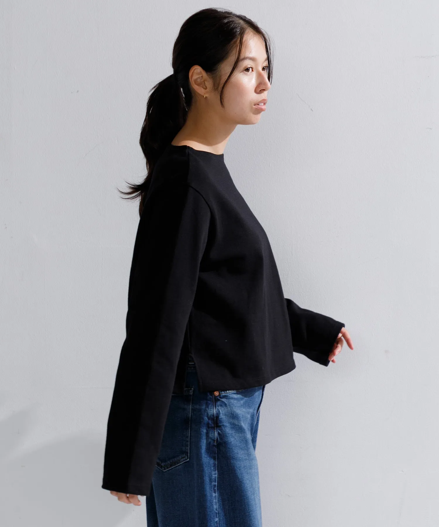 【WOMEN】ORCIVAL BOAT NECK L/S CROPPED P.O.