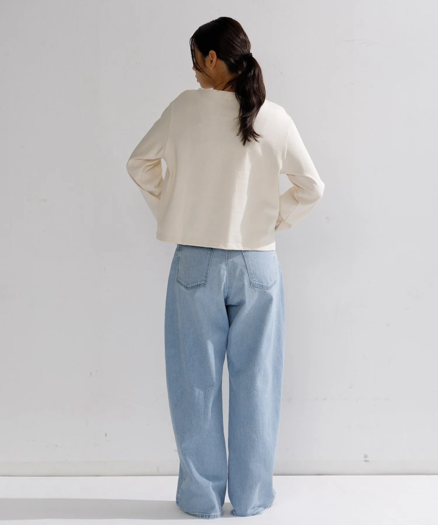 【WOMEN】ORCIVAL BOAT NECK L/S CROPPED P.O.