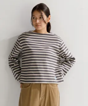 【WOMEN】ORCIVAL BOAT NECK L/S CROPPED P.O.