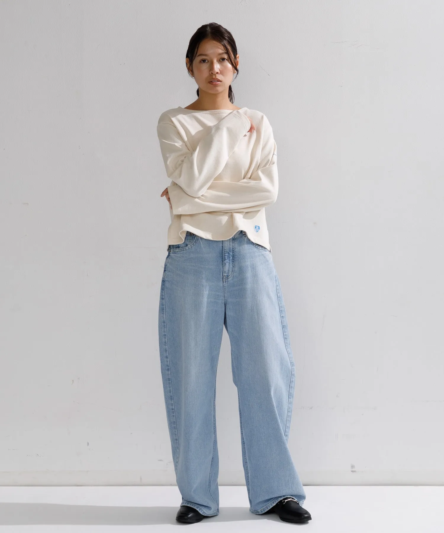 【WOMEN】ORCIVAL BOAT NECK L/S CROPPED P.O.