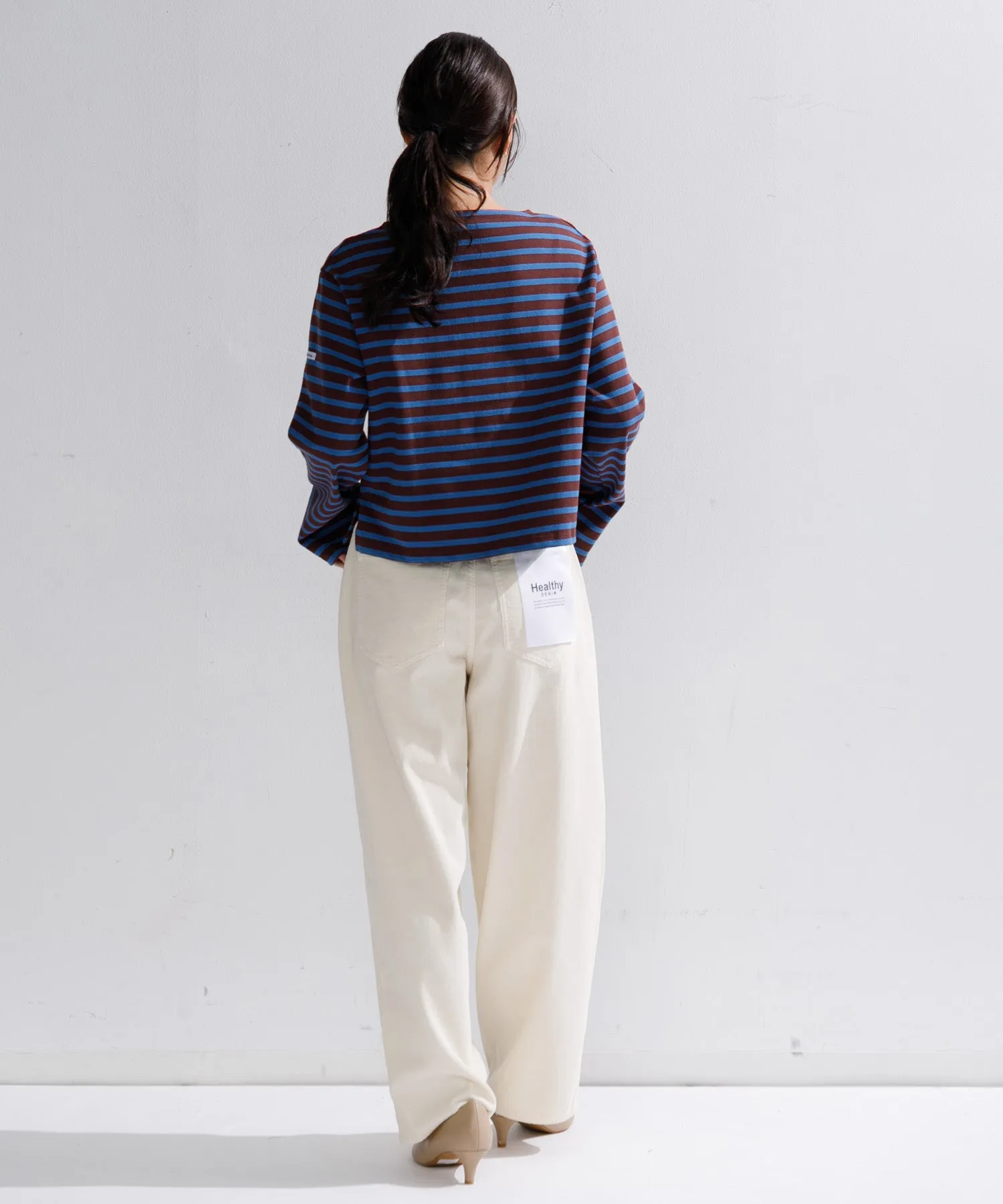 【WOMEN】ORCIVAL BOAT NECK L/S CROPPED P.O.