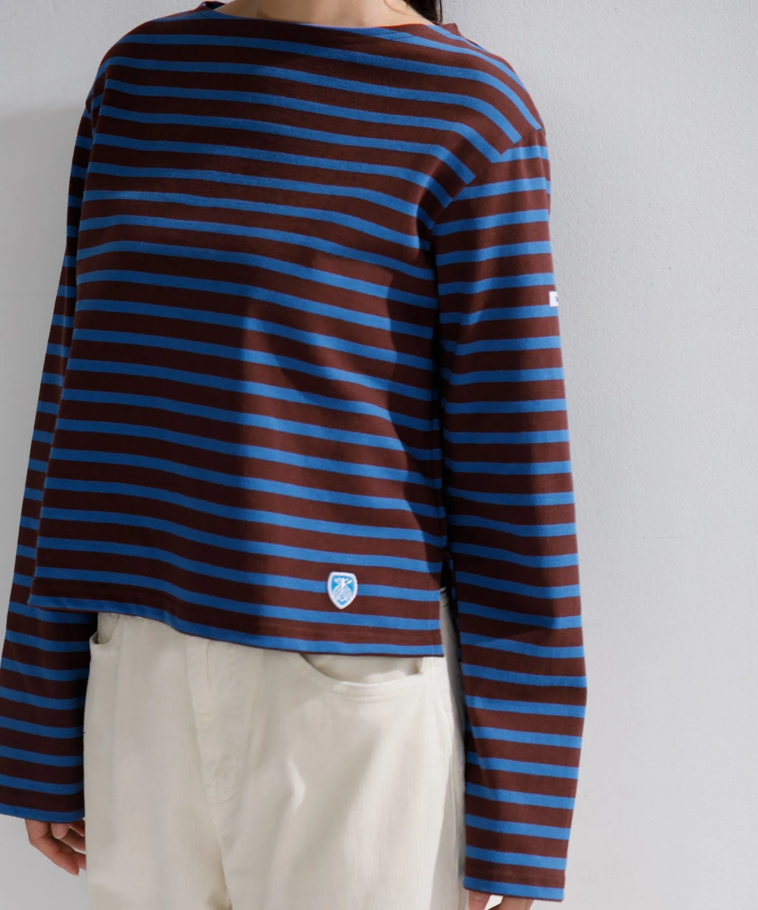 【WOMEN】ORCIVAL BOAT NECK L/S CROPPED P.O.