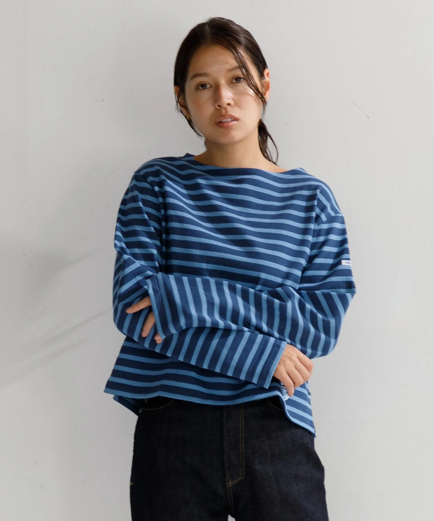 【WOMEN】ORCIVAL BOAT NECK L/S CROPPED P.O.