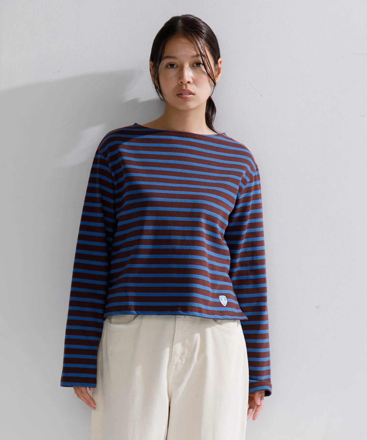 【WOMEN】ORCIVAL BOAT NECK L/S CROPPED P.O.