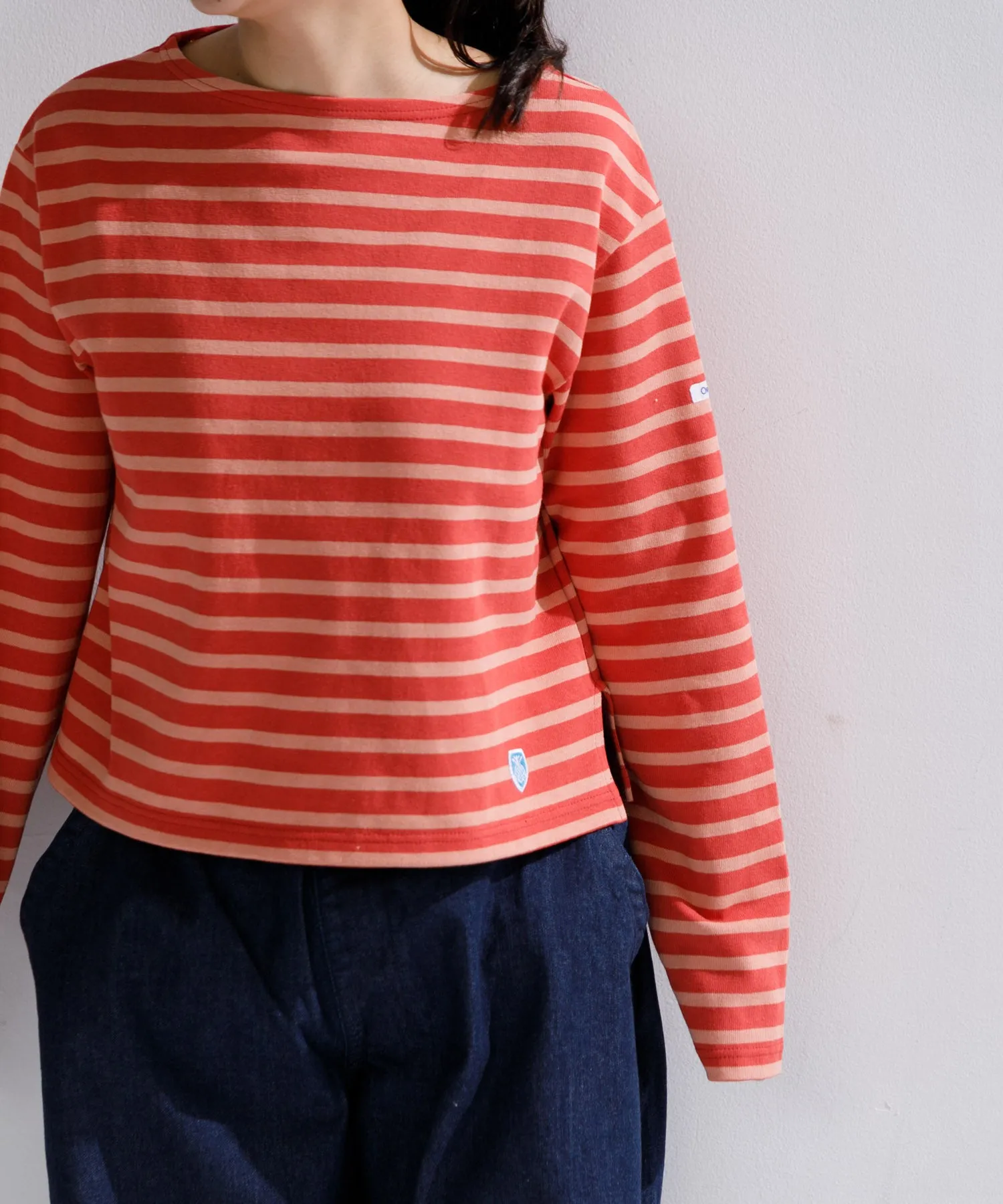 【WOMEN】ORCIVAL BOAT NECK L/S CROPPED P.O.