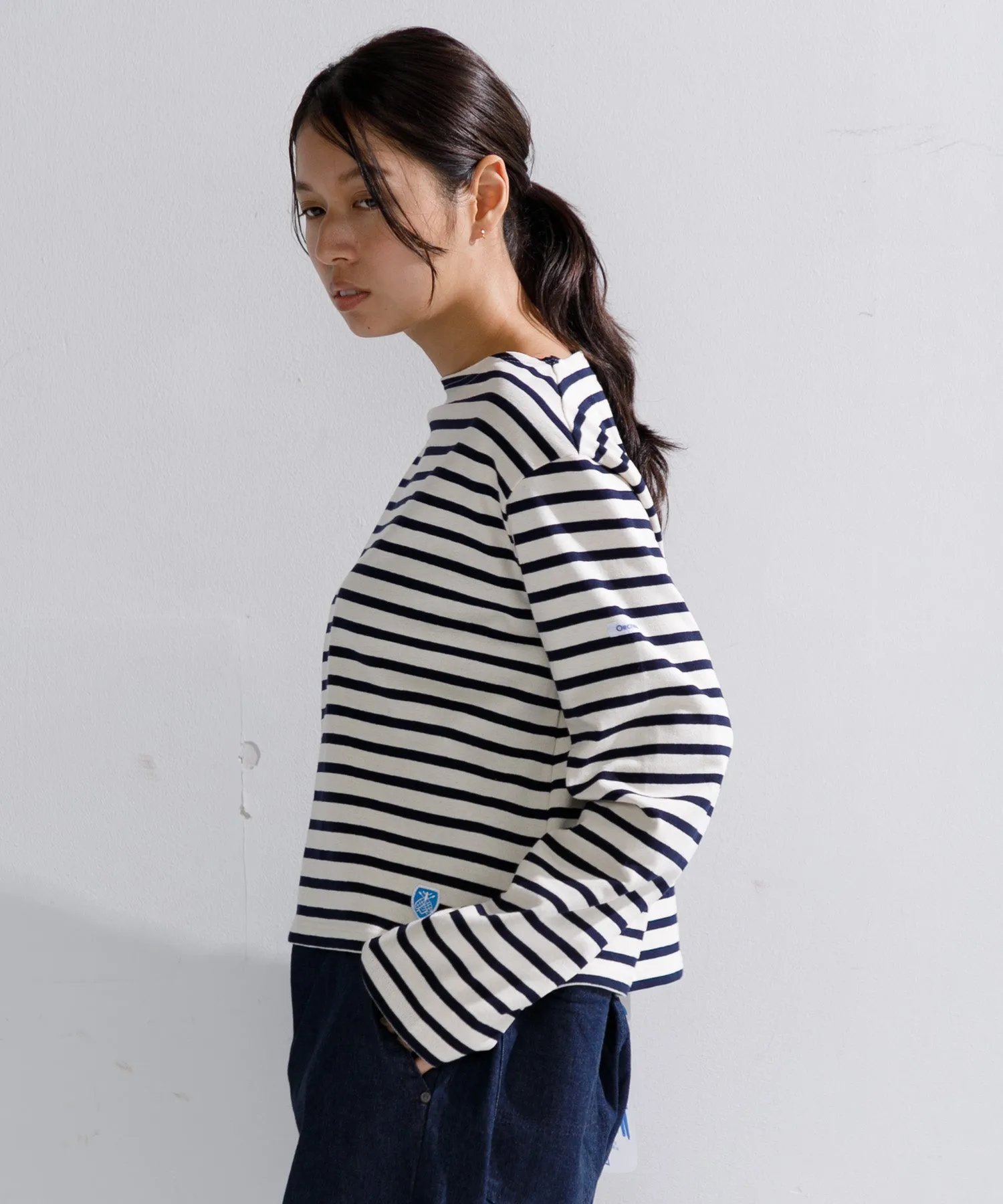 【WOMEN】ORCIVAL BOAT NECK L/S CROPPED P.O.