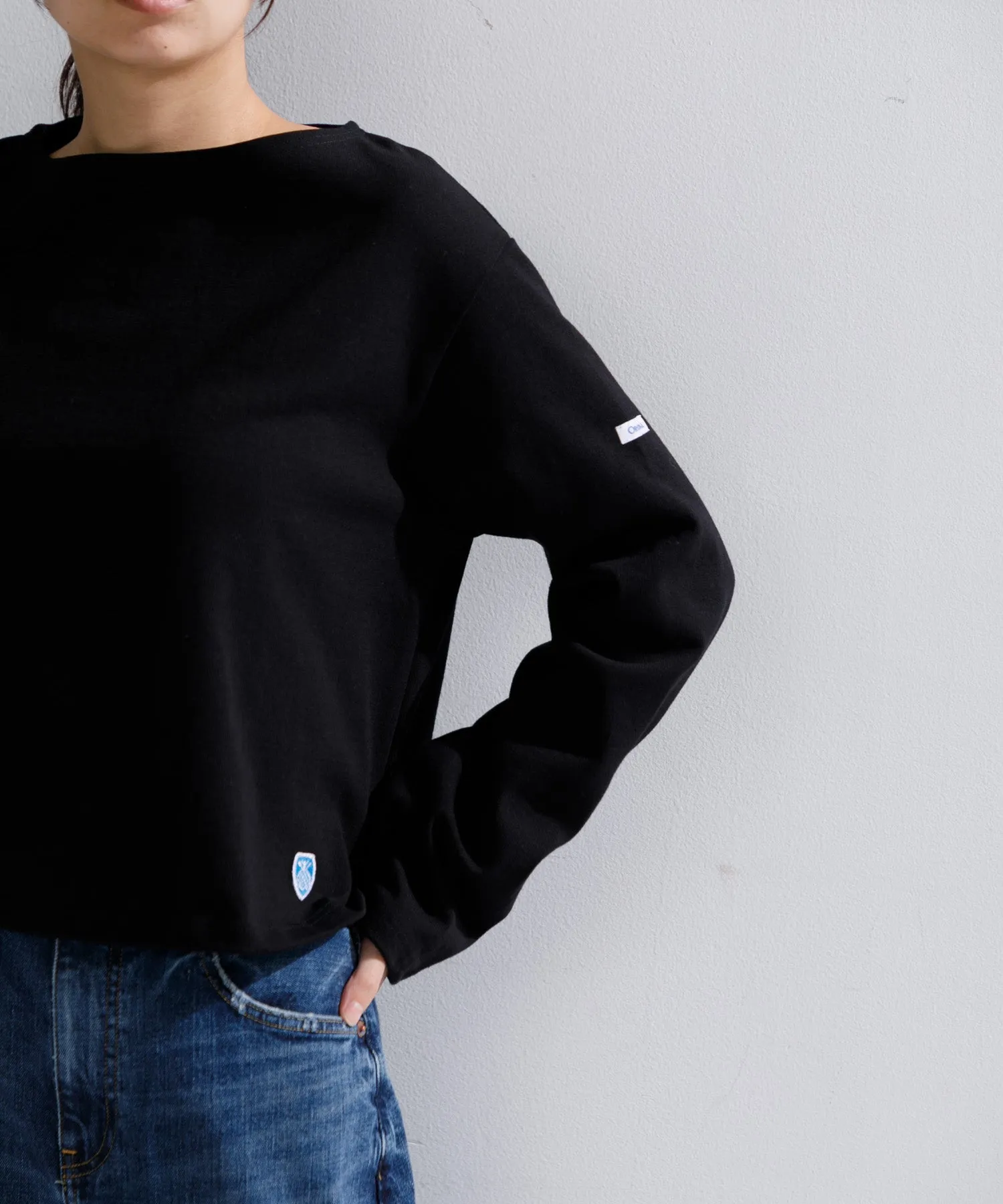 【WOMEN】ORCIVAL BOAT NECK L/S CROPPED P.O.