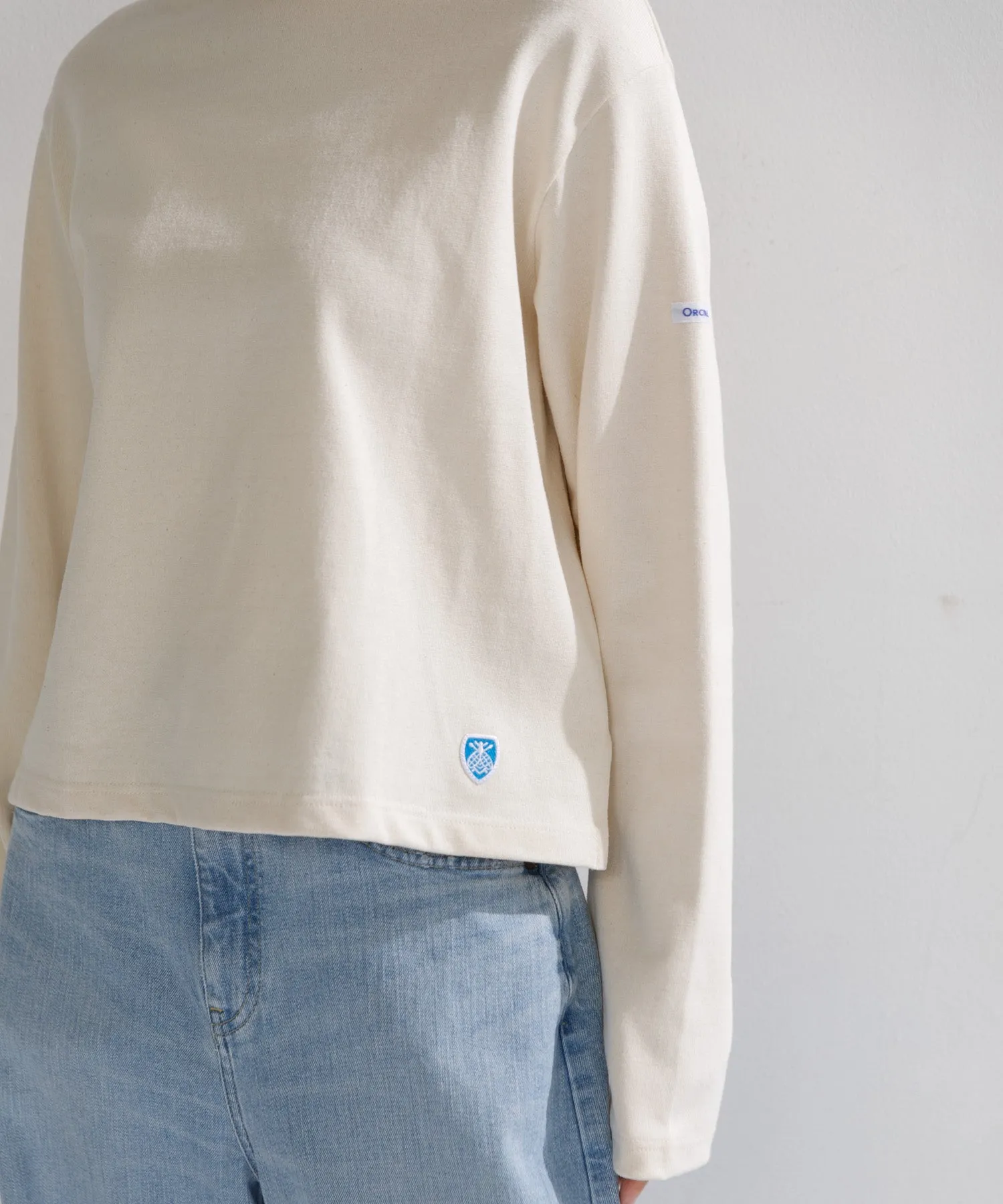 【WOMEN】ORCIVAL BOAT NECK L/S CROPPED P.O.