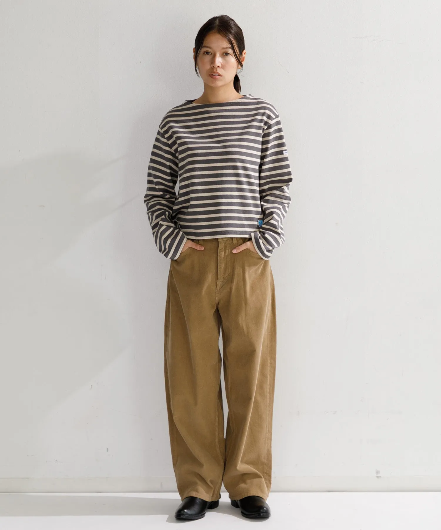 【WOMEN】ORCIVAL BOAT NECK L/S CROPPED P.O.