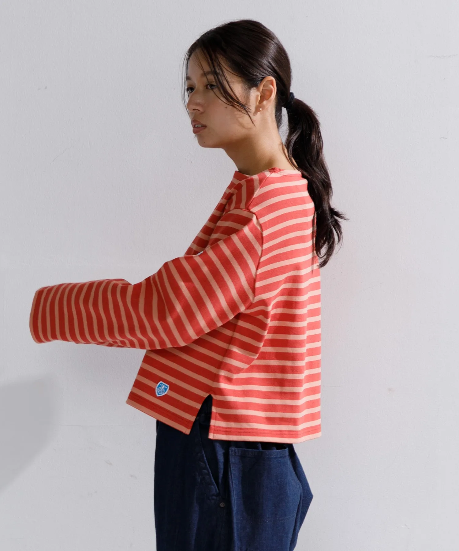 【WOMEN】ORCIVAL BOAT NECK L/S CROPPED P.O.