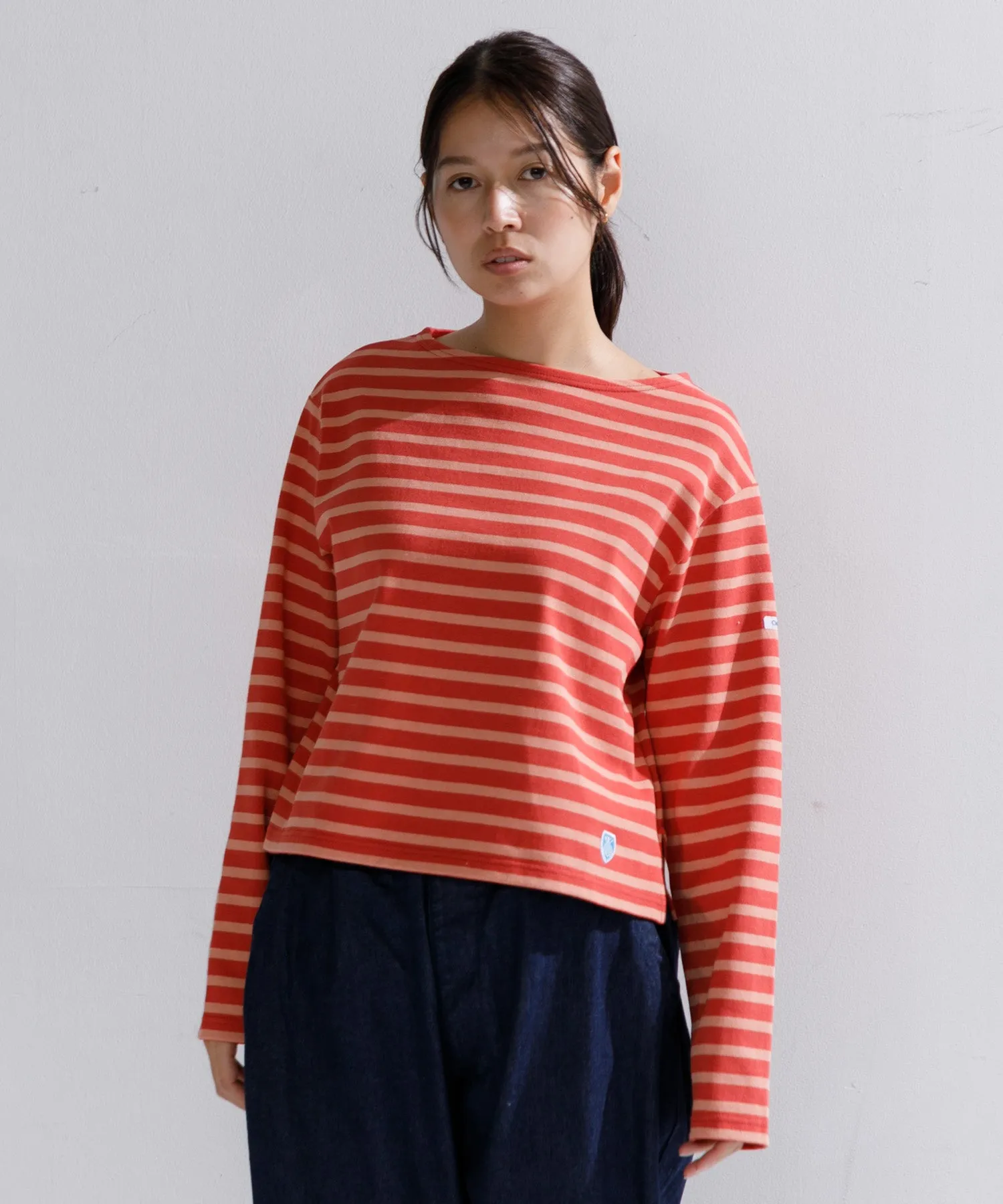 【WOMEN】ORCIVAL BOAT NECK L/S CROPPED P.O.