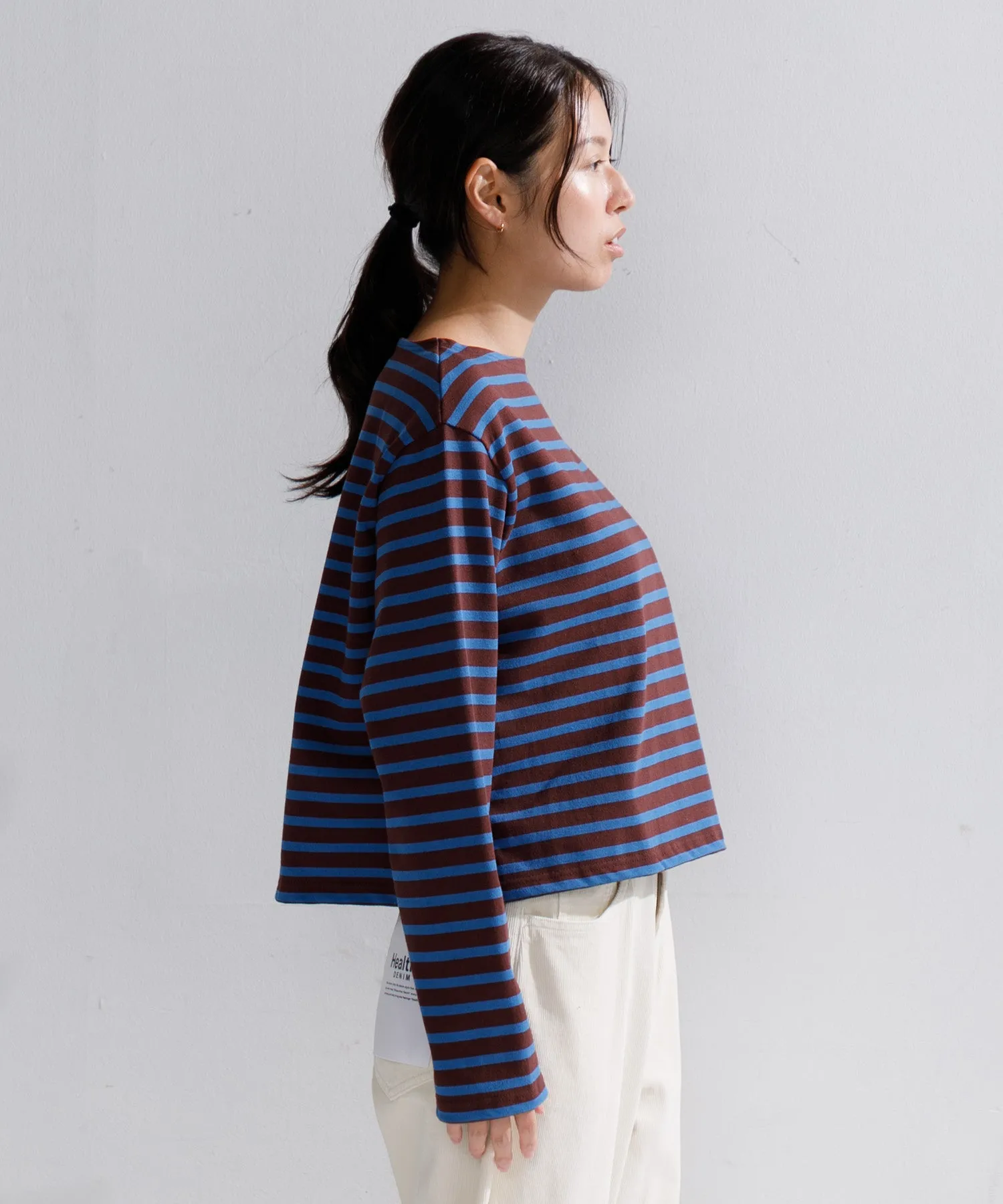 【WOMEN】ORCIVAL BOAT NECK L/S CROPPED P.O.