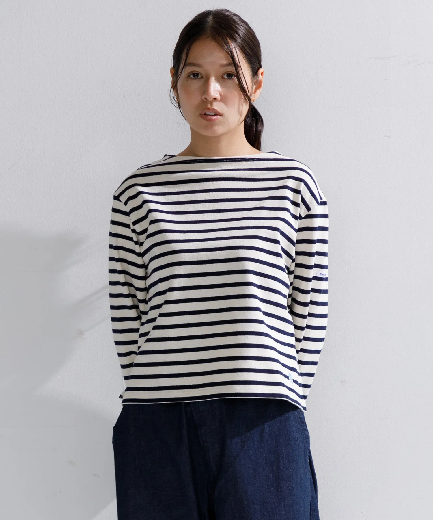 【WOMEN】ORCIVAL BOAT NECK L/S CROPPED P.O.