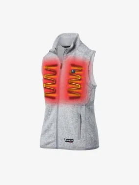 Women's 11W Heated Sweater Knit Fleece Vest - FINAL SALE