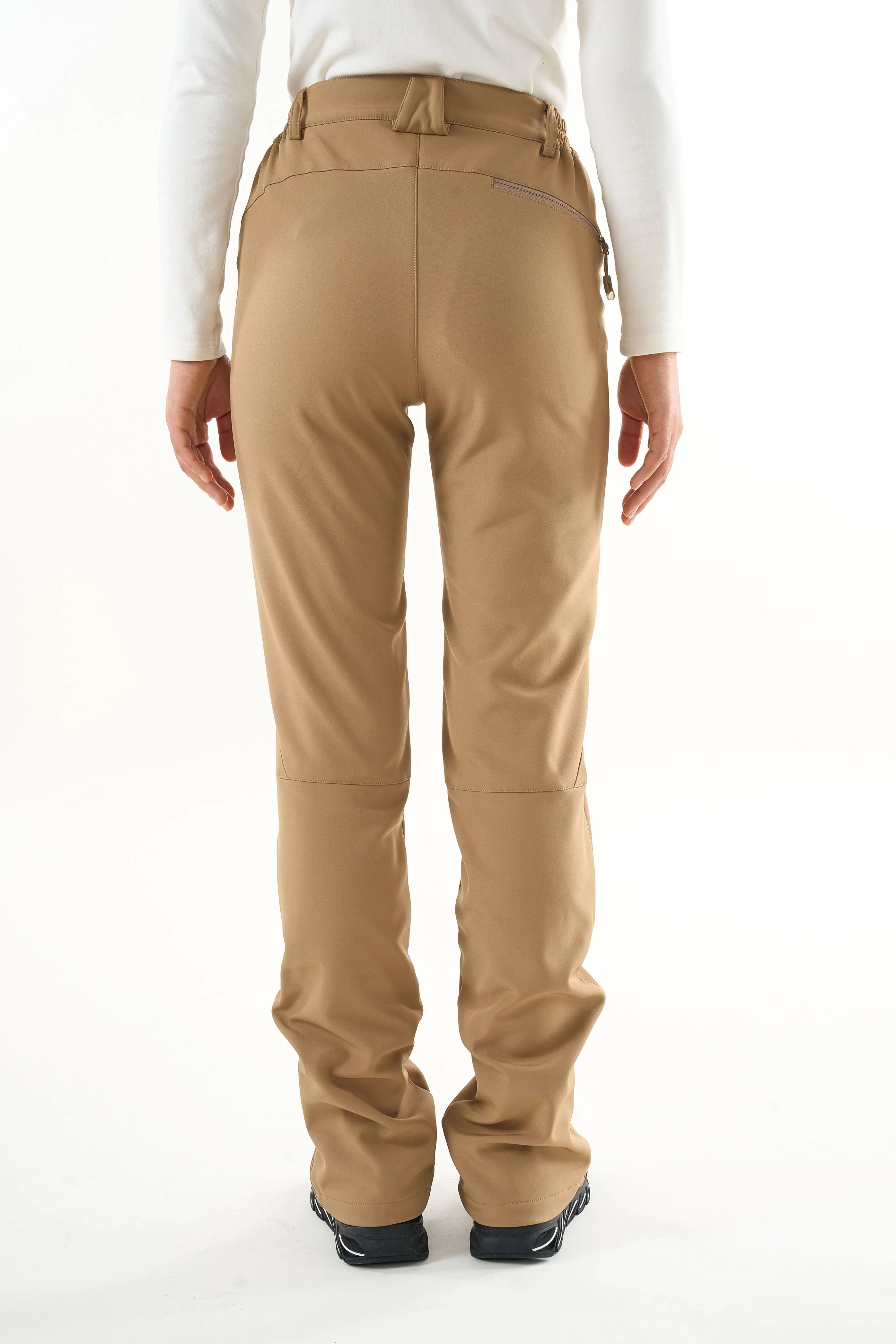 Women's "Adventure" Water Resistant Pants - (High Waisted - Khaki)